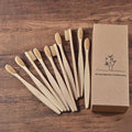 Escova de Bambu Ecológica Biodegradável - Kit com 10 peças