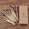 Escova de Bambu Ecológica Biodegradável - Kit com 10 peças