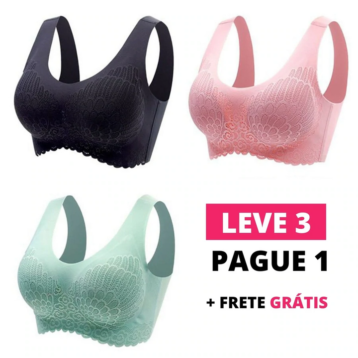 Kit 3 Unidades - Sutiã Diva Top Confort 5D