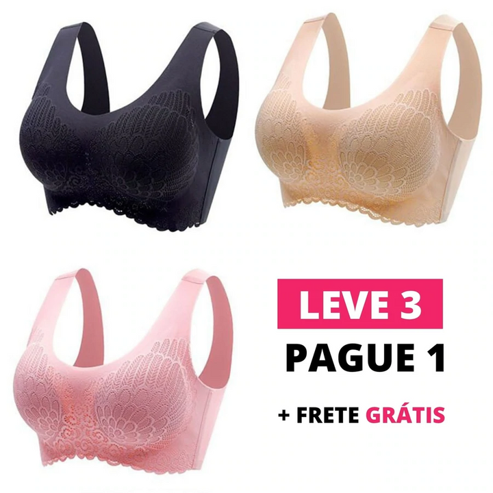 Kit 3 Unidades - Sutiã Diva Top Confort 5D