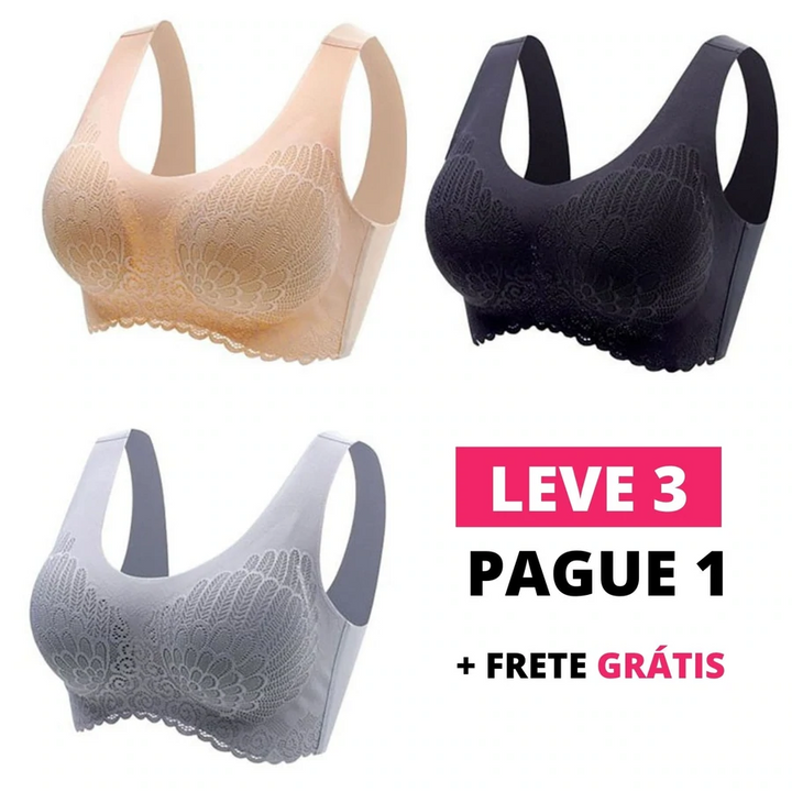 Kit 3 Unidades - Sutiã Diva Top Confort 5D