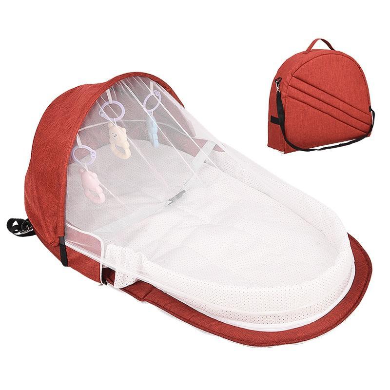 Chiqueirinho Bolsa Berço Portátil mala de bebê viagem proteção solar e mosquitos movel baby crib dobrável