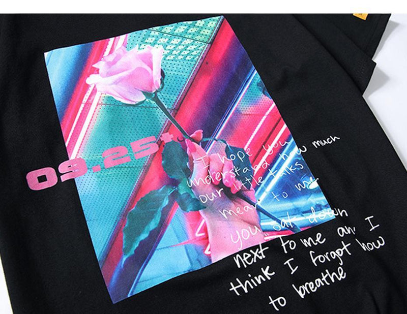 Camiseta Rose Flower - Frete Gratis